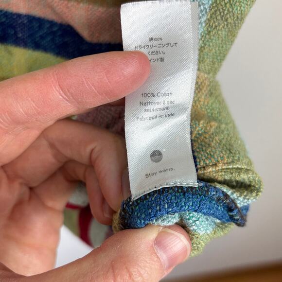 Warm Multi Striped Shift Dress/Tunic size 1/ Small 100% cotton - Picture 13 of 13